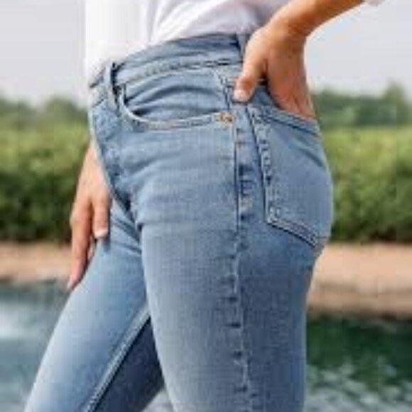 RE/DONE Originals 2019 Skinny Leg Ankle, Raw Hem, 33x30, NWOT, $279 MSRP - Picture 2 of 12